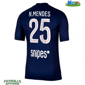 Paris Saint-Germain Nuno Mendes #25 Hemmatröja 2025-26 Kortärmad